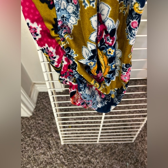 XS, fits like M Anthropologie Velvet Joggers Pants Victorian Patchwork Boho - Picture 8 of 8